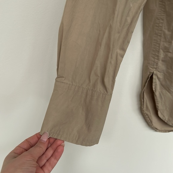 Banana Republic cotton shirt | Khaki - Picture 4 of 9